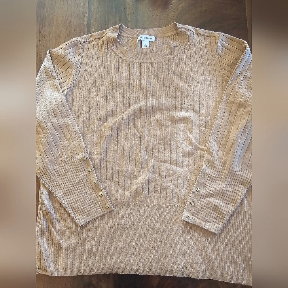 Liz Claiborne Sweater with Gold Buttons